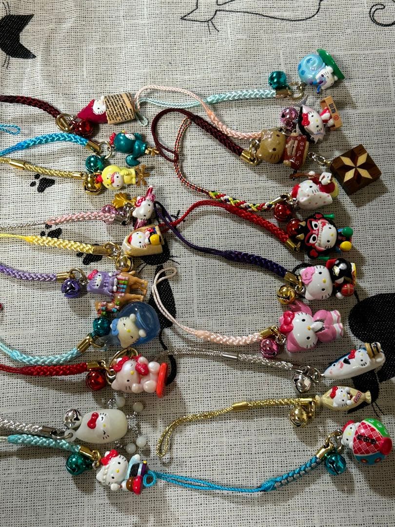 ご当地限定キティ根付け20個 福岡×ご当地キティ根付け | あすなろ舎