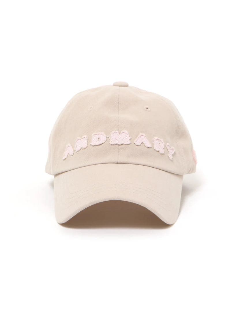 正規品 andmary Mary logo cap beige