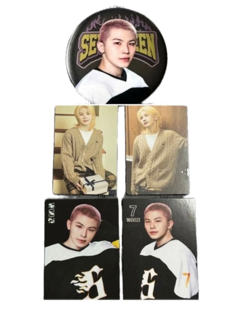 SEVENTEEN セブンティーン WOOZIウジ HOME トレカ 缶バッジ - メルカリ