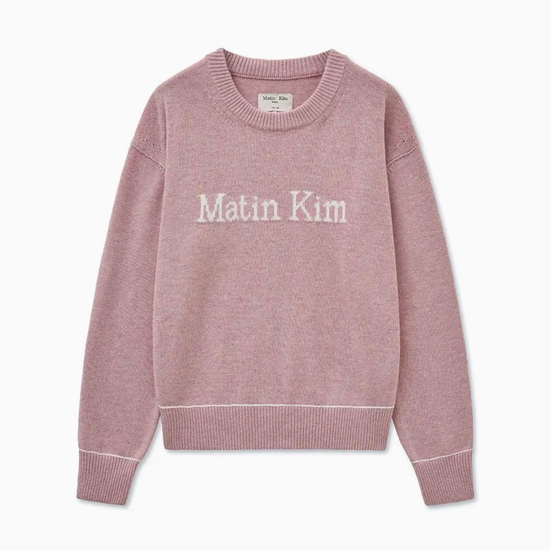 トップス matinkim COLOR TRIM LINE LOGO PULLOVER