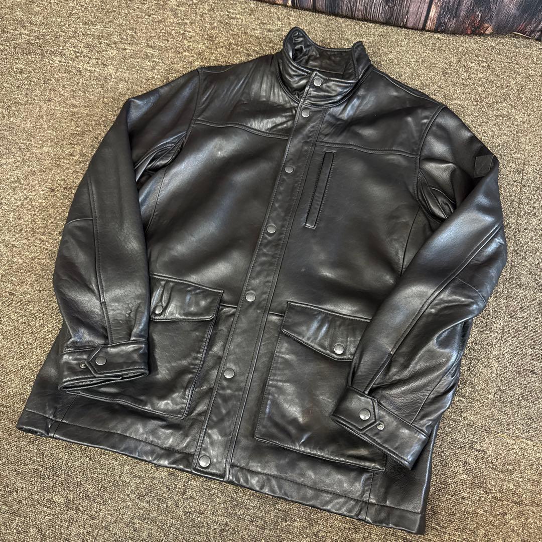 EDDIE BAUER エディーバウアー レザージャケット ブルゾン XL Eddie bauer Leather Blouson エディバウアー レザージャケット