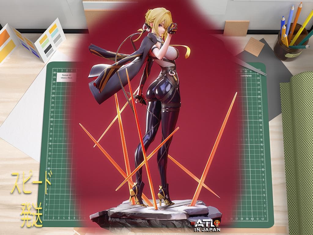 ガレージキット 1/7 イヴリン 未塗装未組立 ゼンゼロ フィギュア