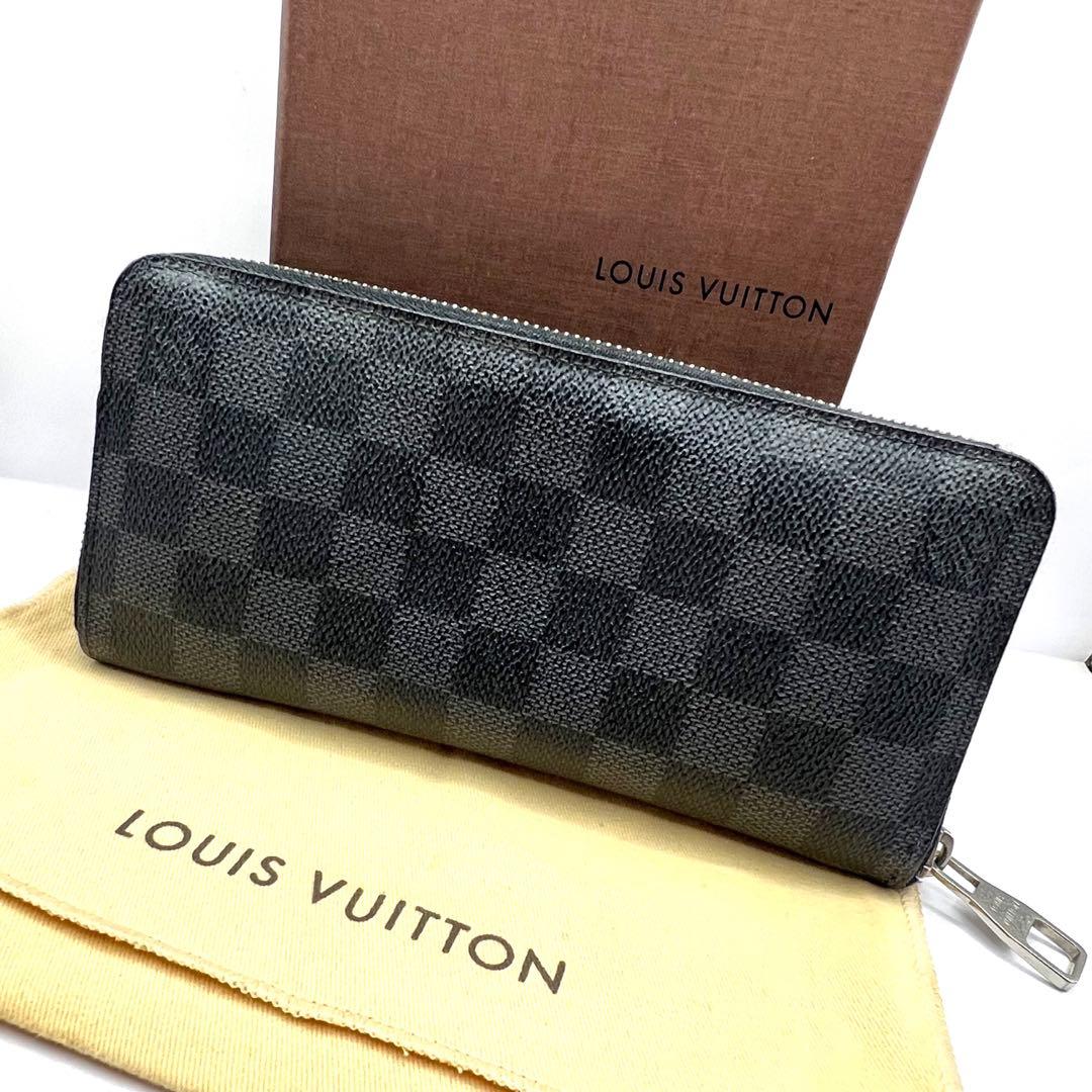 【極美品】ルイヴィトン 長財布 ラウンドファスナー ダミエグラフィット
