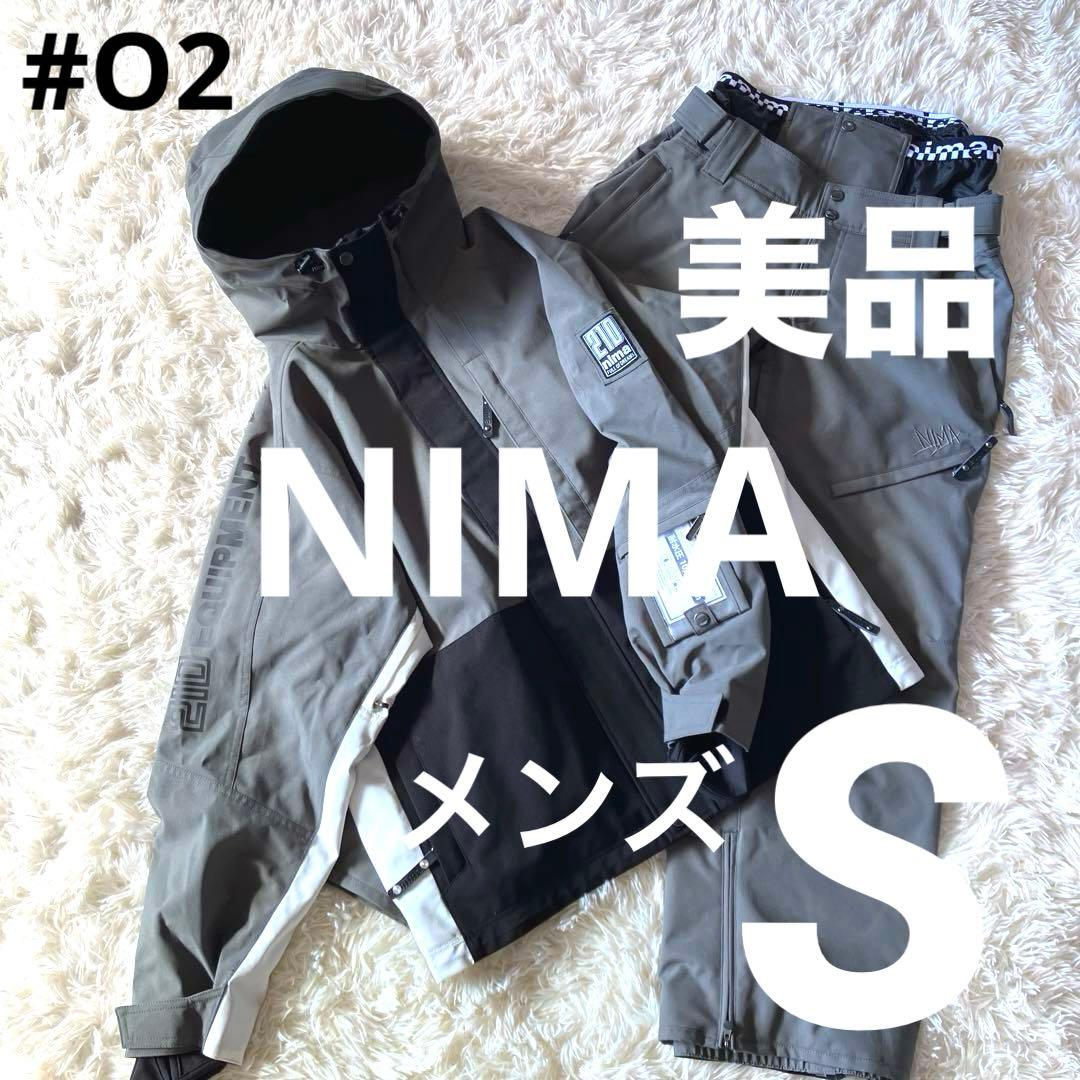 #O2✨未使用級NIMA✨スキー スノボ ウェア 上下 メンズS