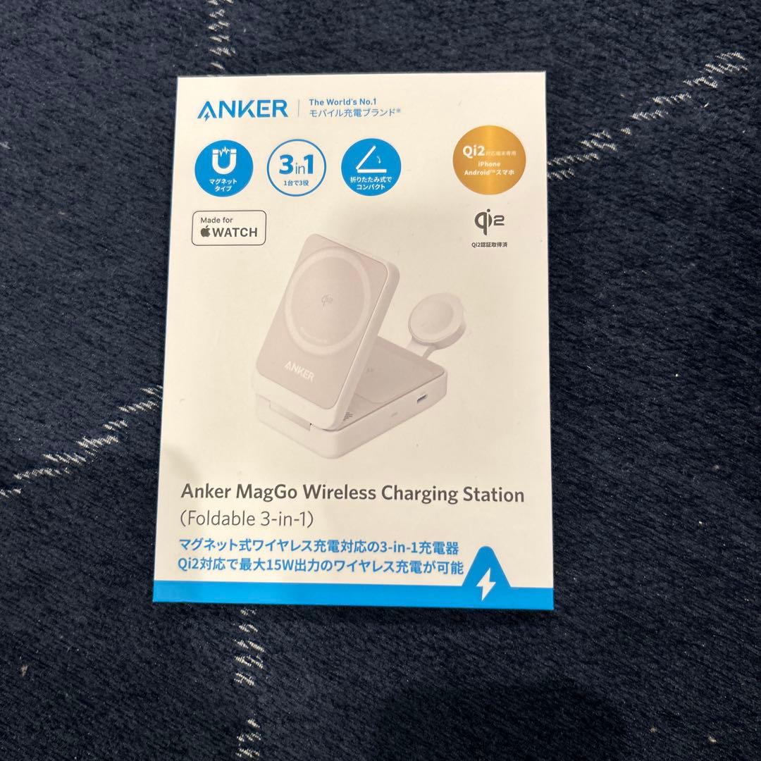 スマホアクセサリー ANKER MagGo Wireless Charging Station Amazon.co.jp: Anker MagGo Wireless Charging Station (3-in-1 Stand