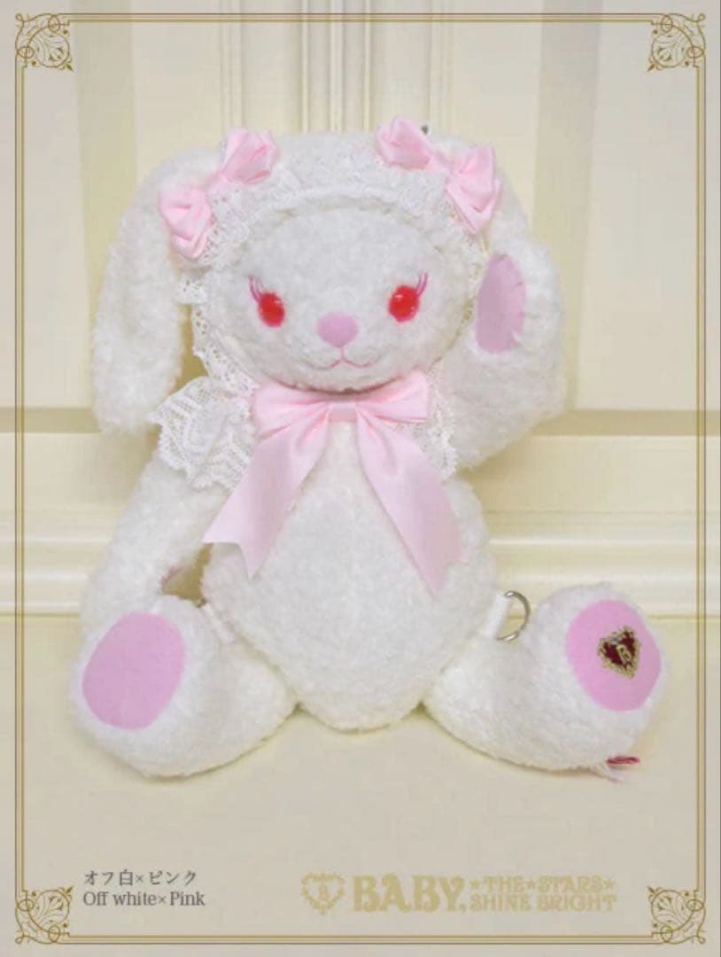 うさくみゃ リュック ミニ 白 ピンク BABY ロリィタ うさくみゃリュックミニ（オフ白） – BABY, THE STARS SHINE BRIGHT