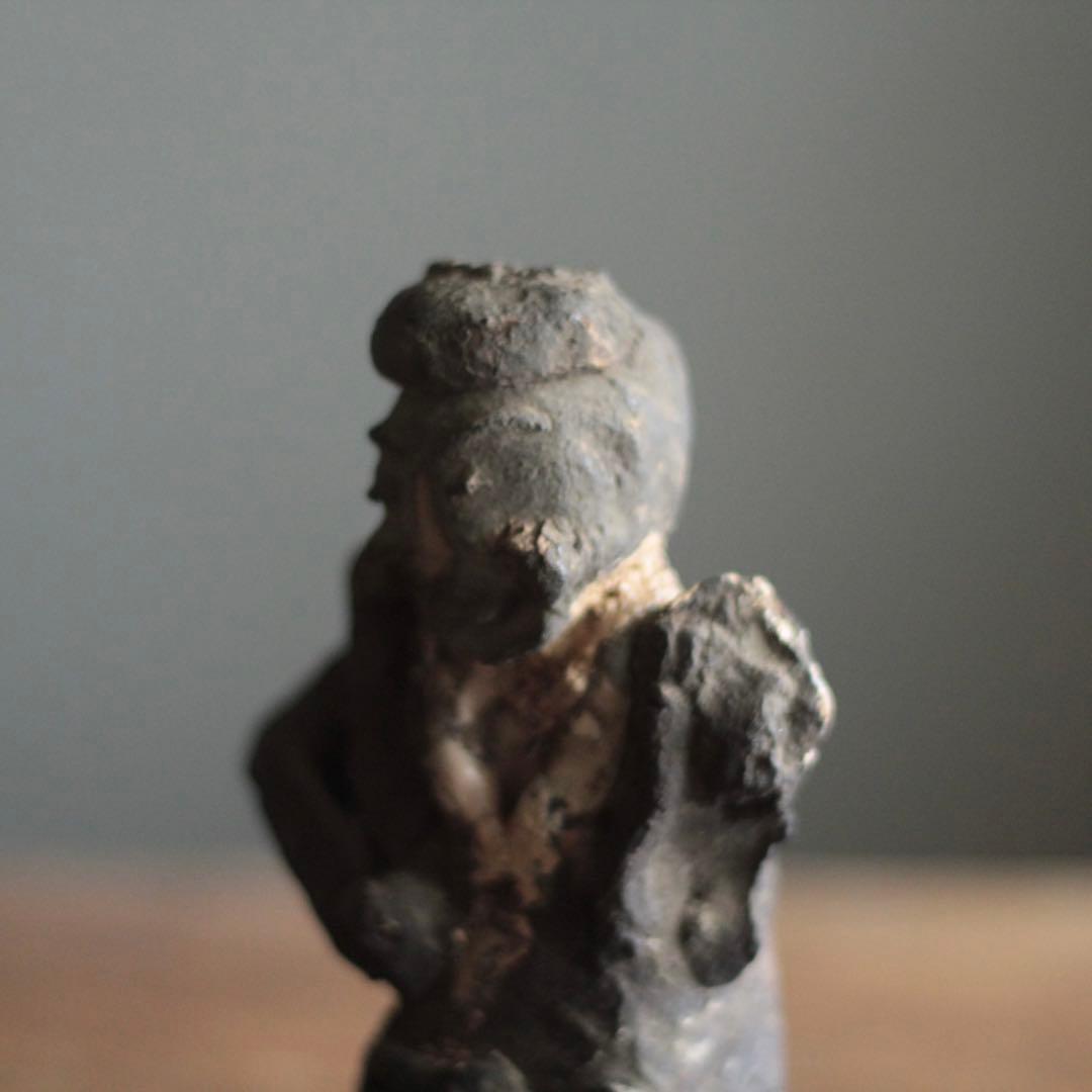 古い 土人形 恵比寿さん 古美術 古道具 アンティーク オブジェ | Beli