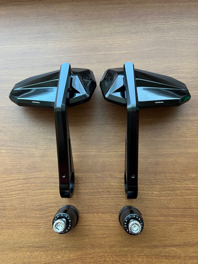 デイトナ　ハイサイダー　バーエンドミラー　バーエンドアダプター　セット