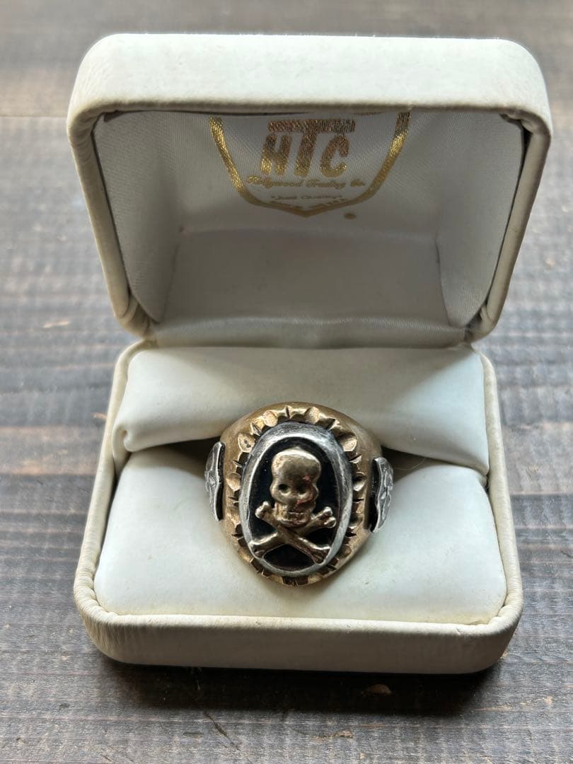 HTC メキシカンリング 23号 スカル シルバー925 真鍮 USA製