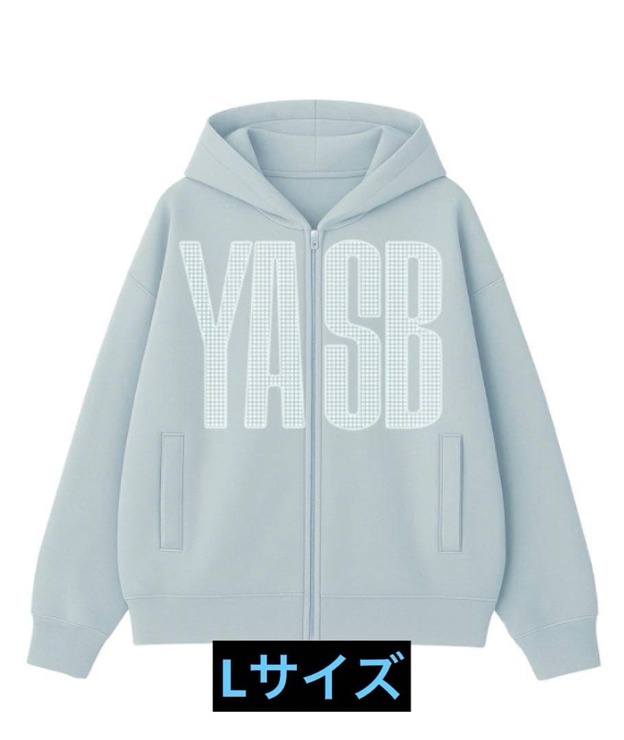 YOASOBI Rhinestone Logo Hoodieジップアップパーカー