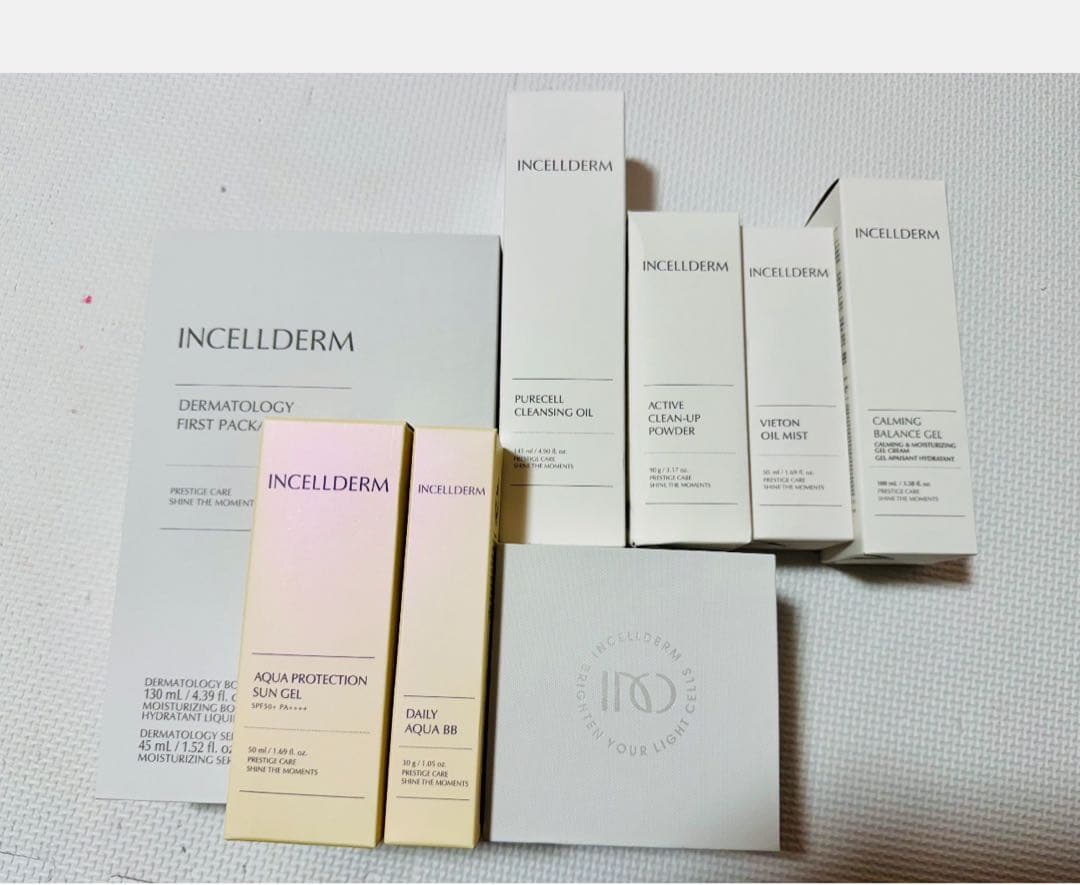 INCELLDERM スキンケアセット インセルダム 限定品 トラベルキット 8種+ポーチ付き お試しセット