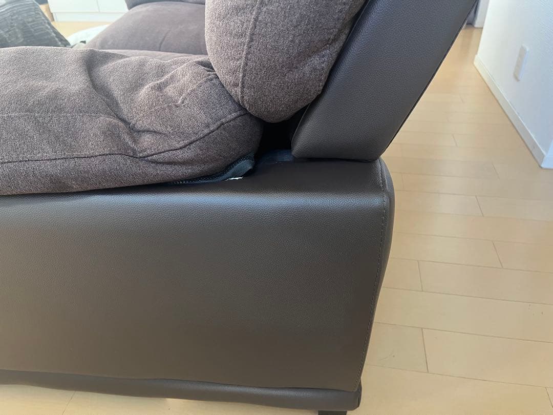 asukin様専用］ニトリ 2人掛け布貼りソファ(ウォール3KD DBR)