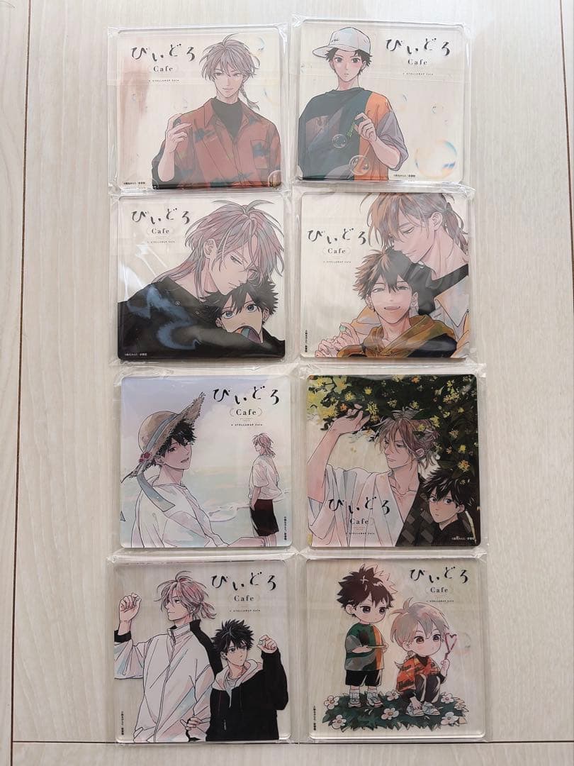 タカラのびいどろ　ステラマップカフェ　特典コースター　全種8枚セット