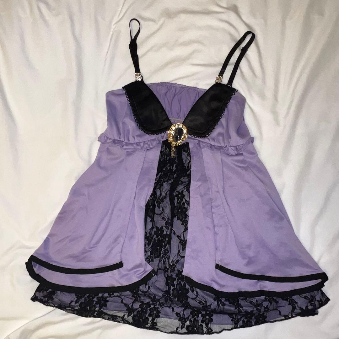 GOLDS∞infinity 黒紫 キャミソール