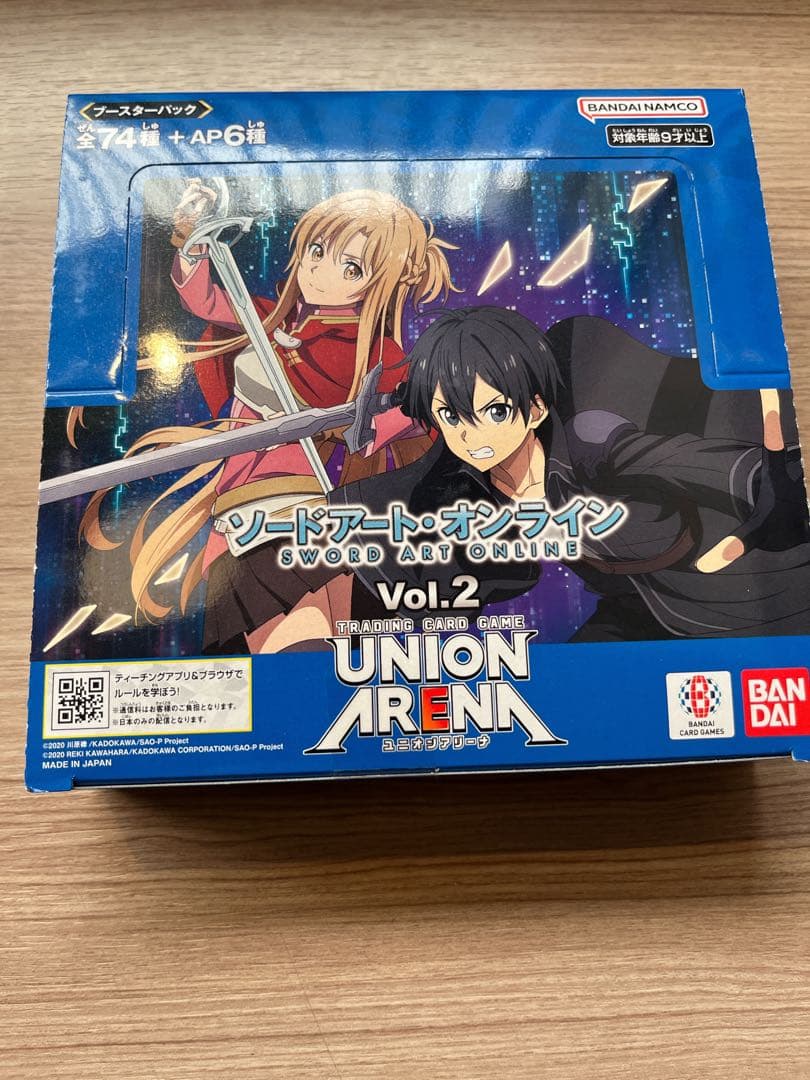 1box 新品未開封 UNION ARENA ソードアート・オンラインVol.2