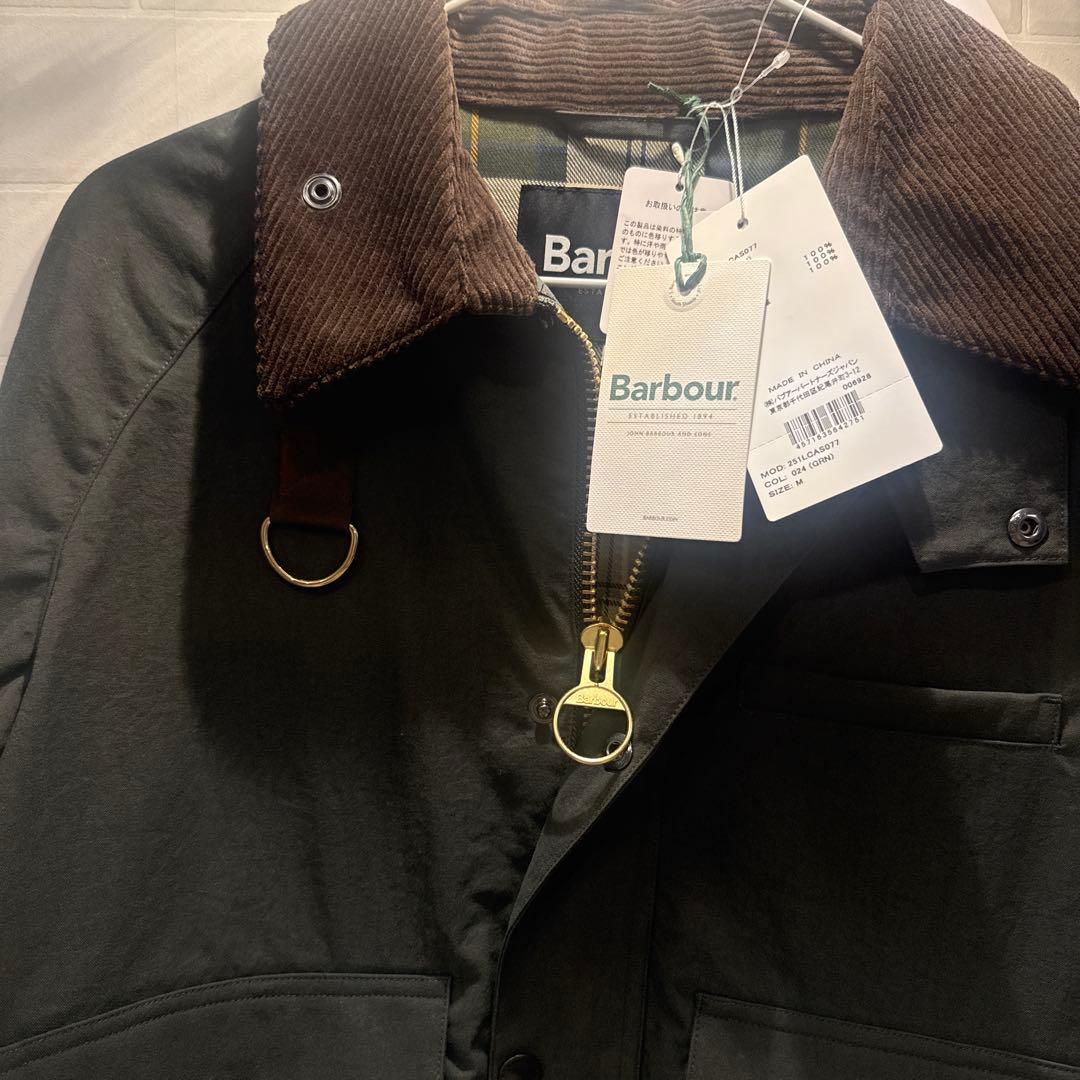 Barbour カーキジャケット コーデュロイ襟 - メルカリ