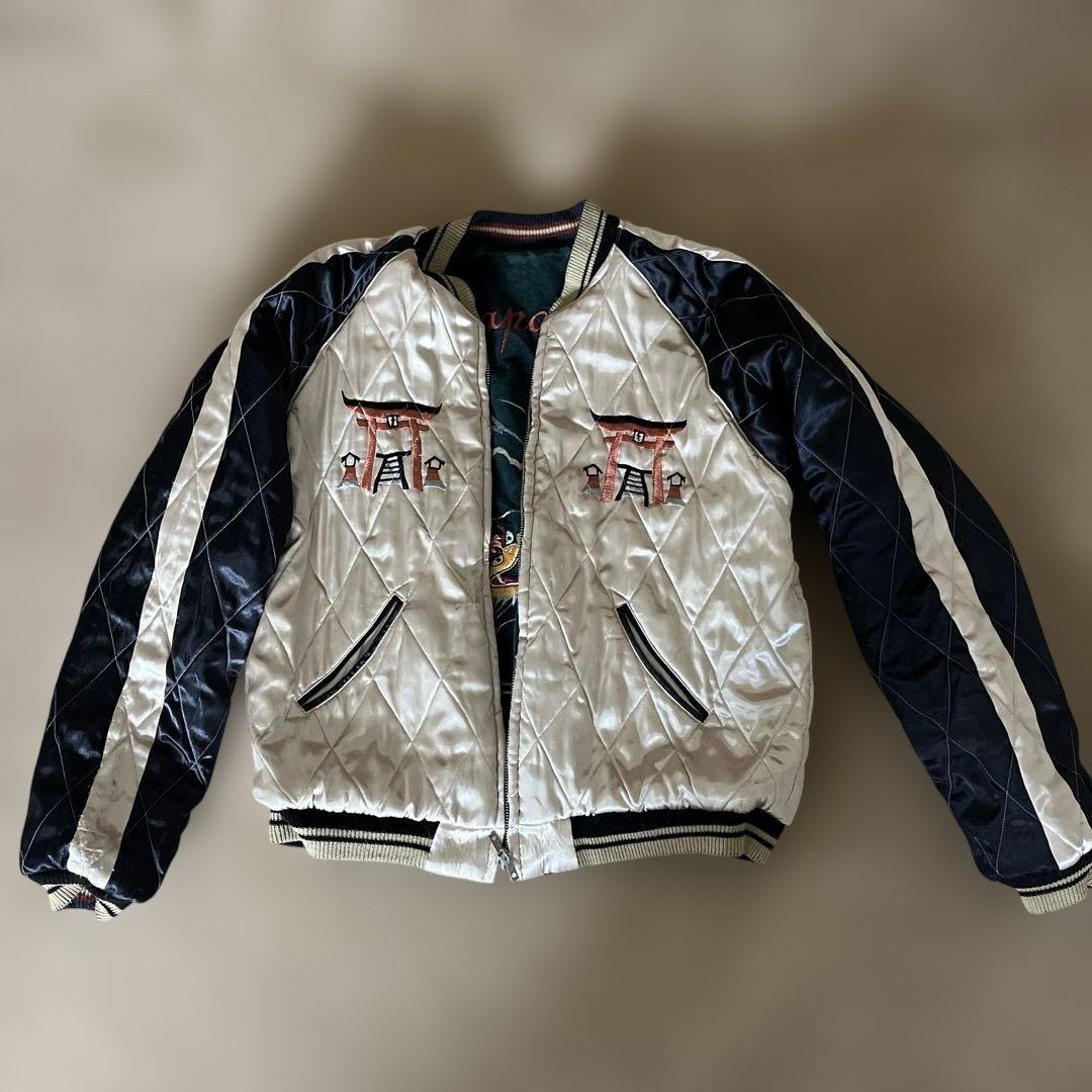 東洋エンタープライズ別珍スカジャン 龍とシーサーベルベット