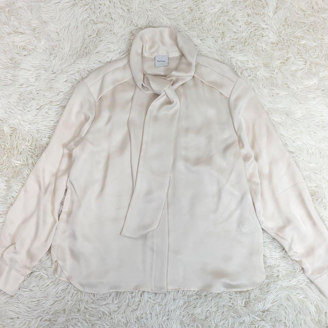 【美品】ポールスミス ボウタイブラウス サテン