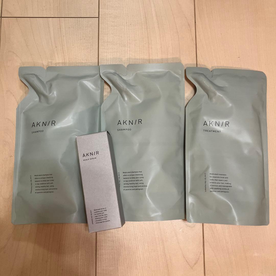 3日間限定値下げ！AKNIR シャンプー・トリートメント・スカルプセラム セット