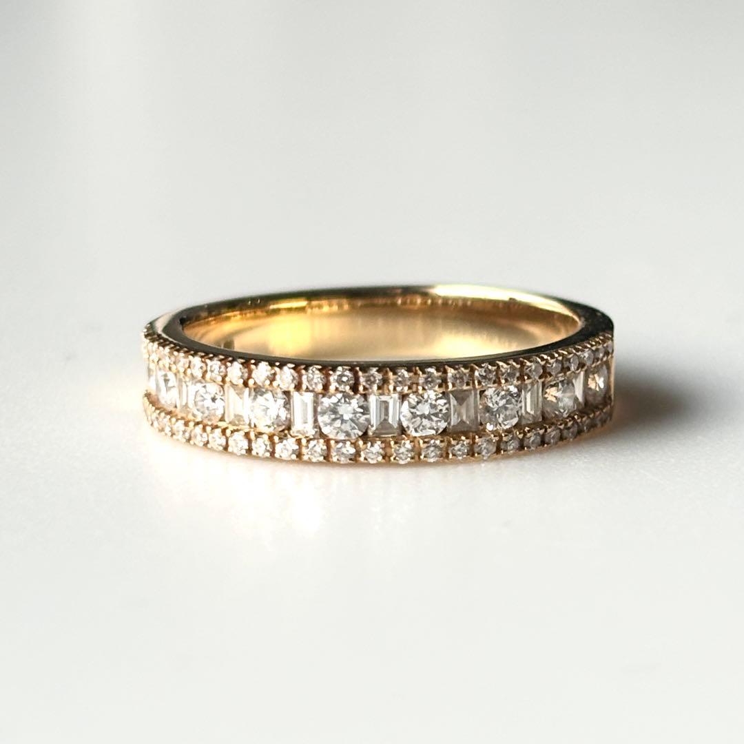 未使用♡BELLESIORA♡テーパーバゲット&ラウンドカットダイヤモ