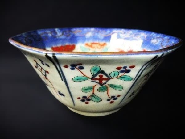 古伊万里 色絵 金彩 八角 鉢 二客 花鳥文 染付 時代物 骨董 - メルカリ