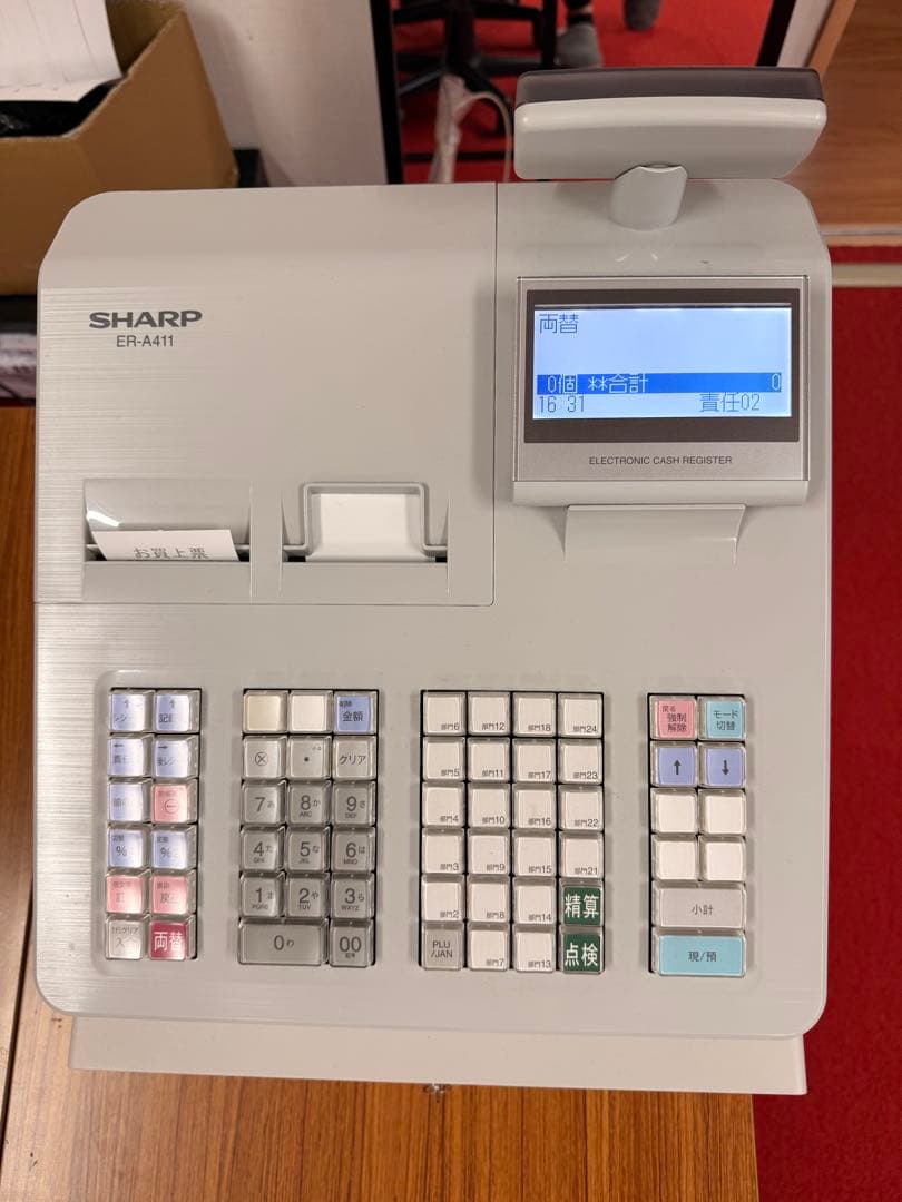 シャープ ER-A411 ホワイト SHARP 電子レジスタ