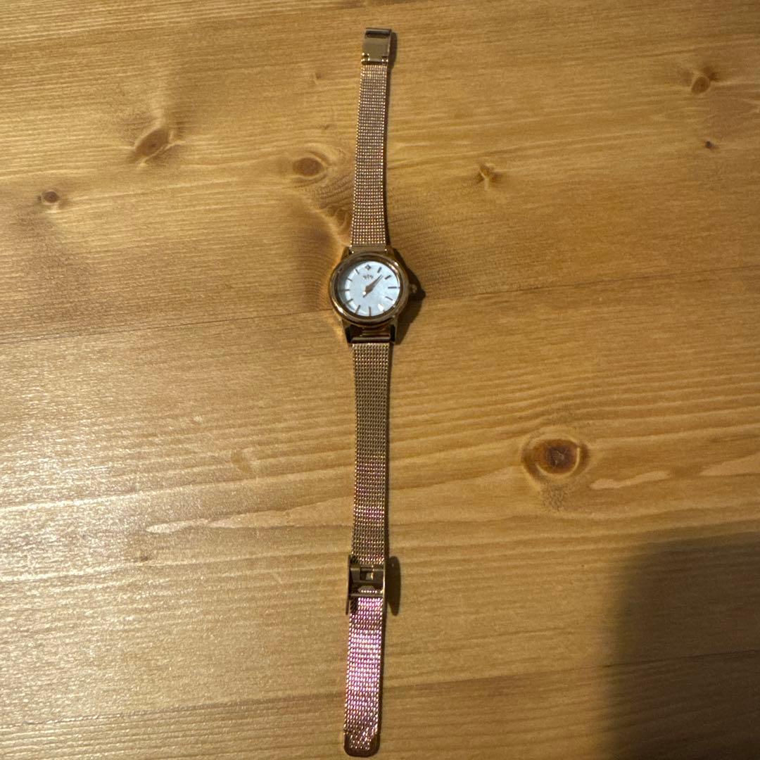 ＊ete＊ エテ　ソーラー　腕時計　ピンクゴールド