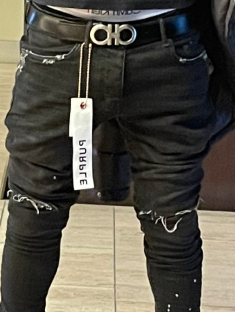 Salvatore Ferragamo ブラックベルト　確実正規品　最終値下げ