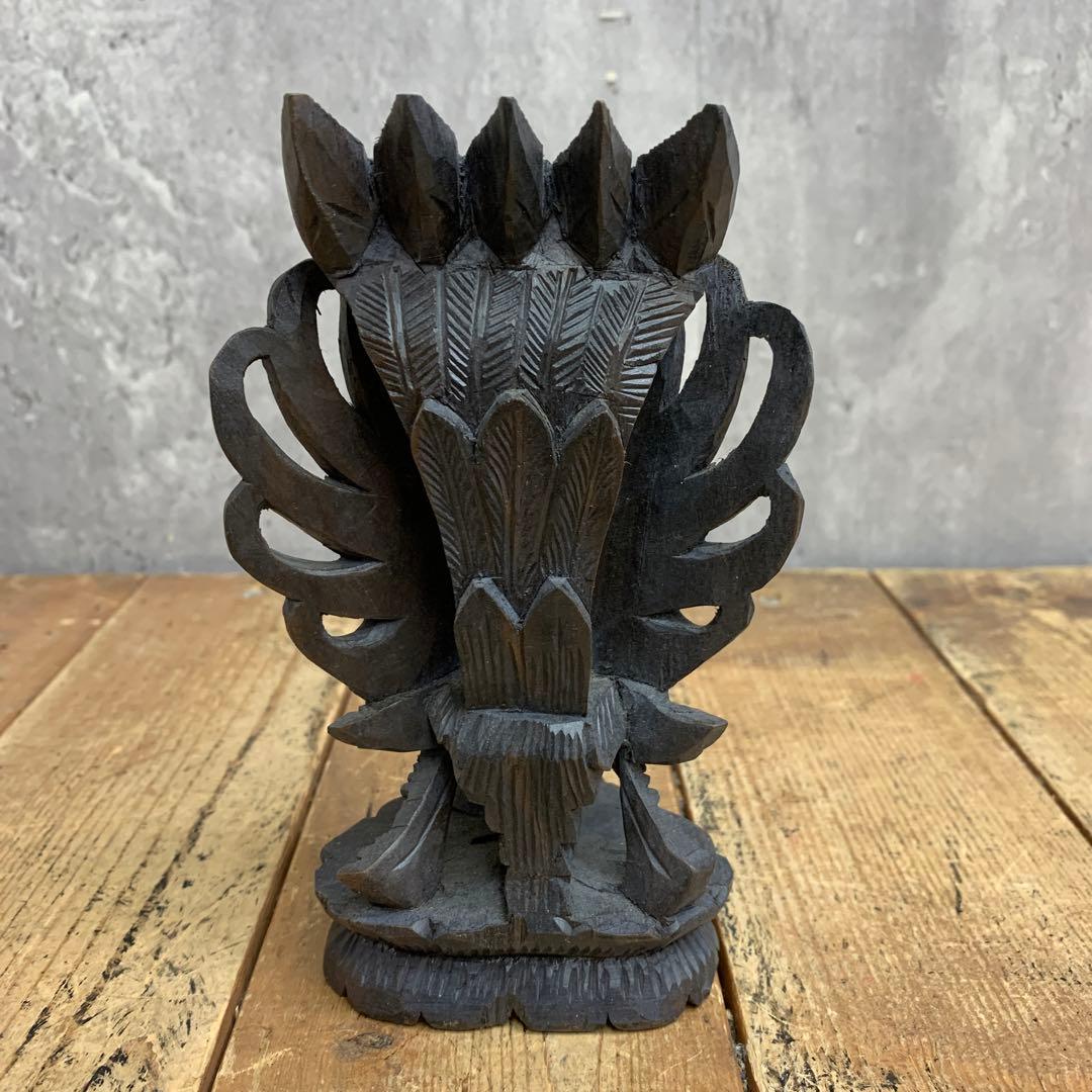 E-4 【希少】バリ島 木彫り ガルーダ像 伝統工芸 ウッドカービング