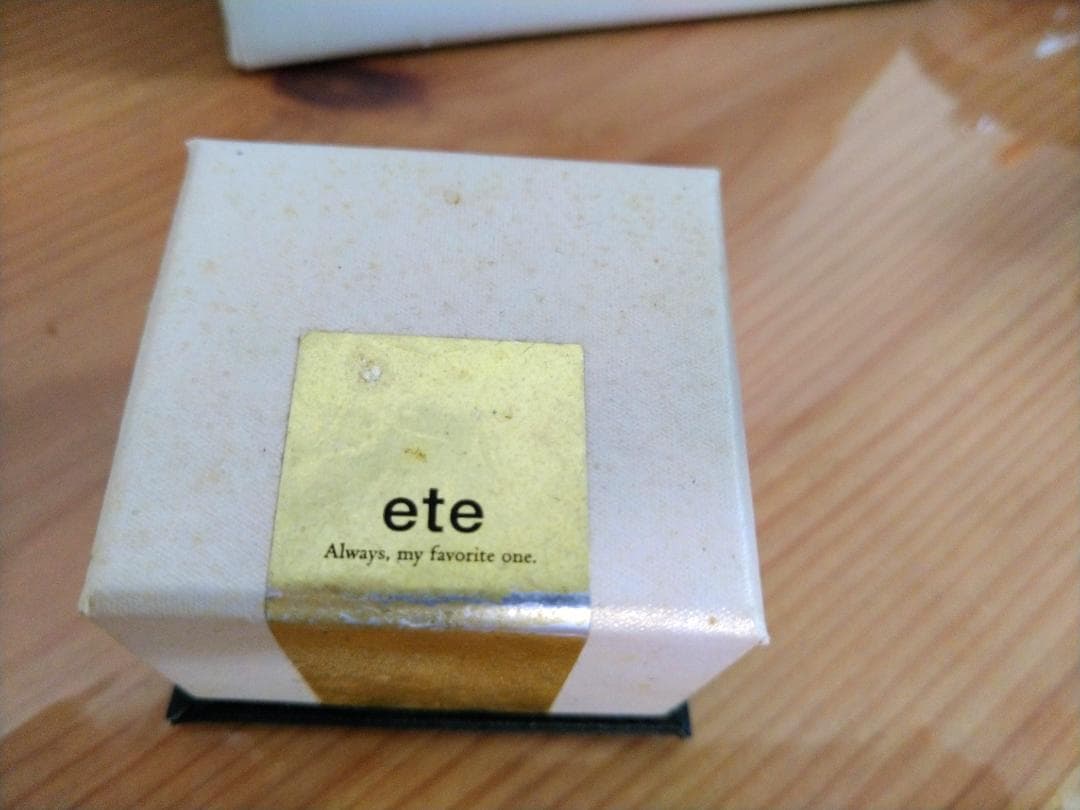 ete ピンキーリング オパール ダイヤ K10YG 3号 ete 3号