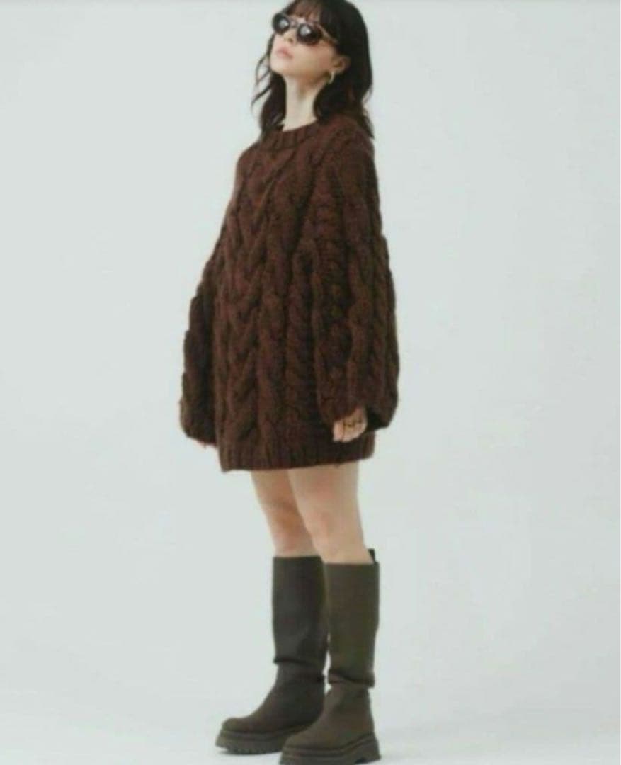 THE TOE MARAIS HANDMADE KNIT ニット　ブラウン