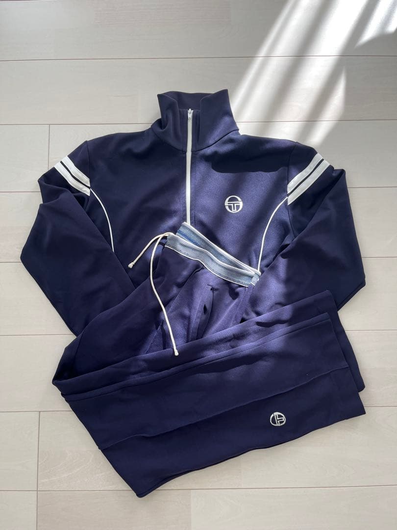 セルジオタッキーニトラックジャケットパンツセットアップUSEDヴィンテージ Sergio Tacchini - 【希少】90s セルジオタッキーニ トラック