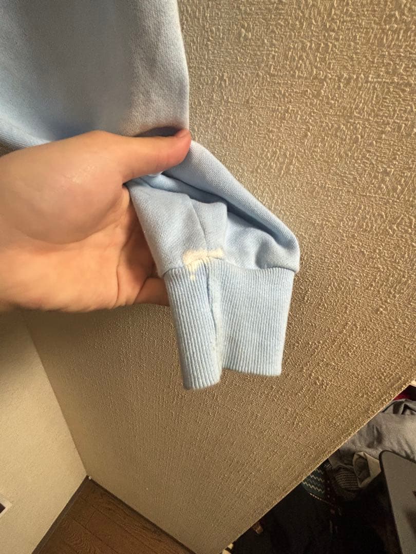 HELLSTAR ライトブルー パーカー‼️訳あり‼️ - メルカリ