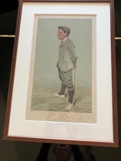 ゴルフ テーマ カラーリトグラフ 絵画 2点セット