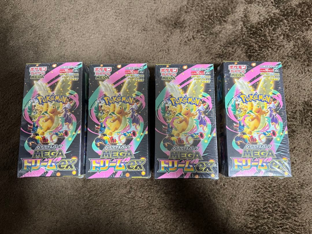 ポケモンカード　メガドリームex　シュリンク付き未開封　4box