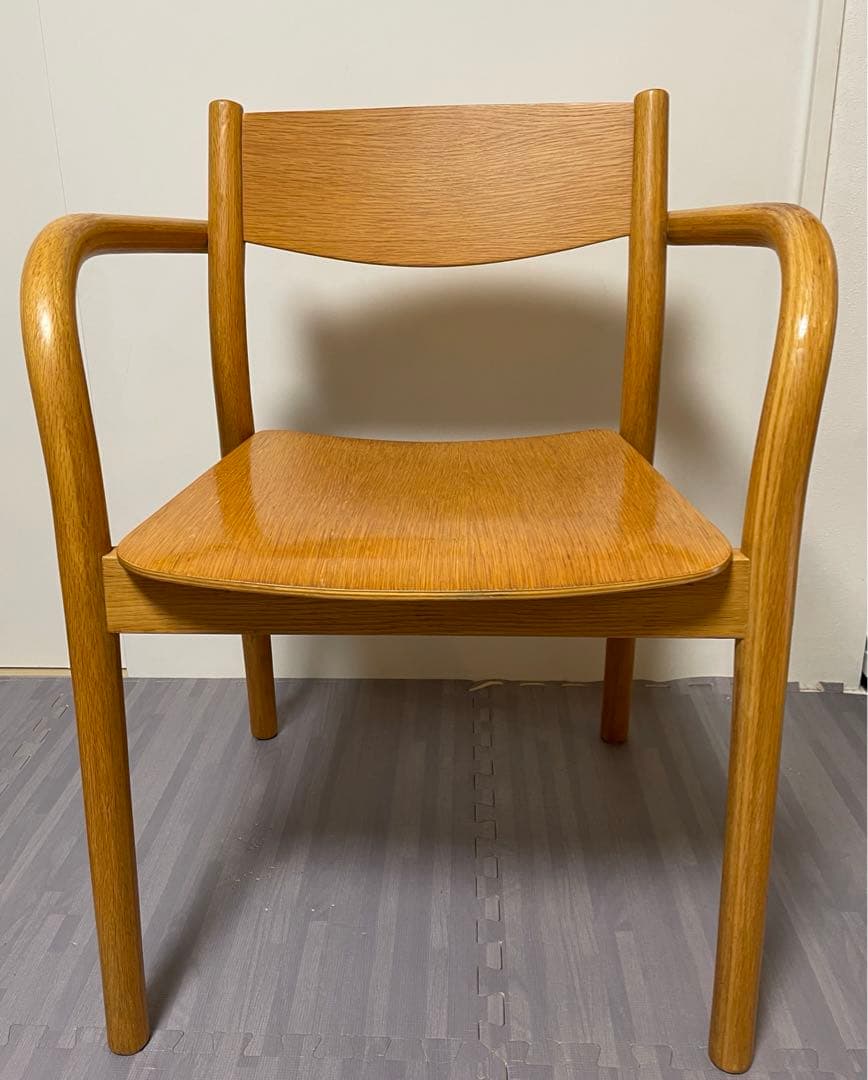 無印良品　オーク材　ダイニングアームチェア　購入前にコメントお願い致します