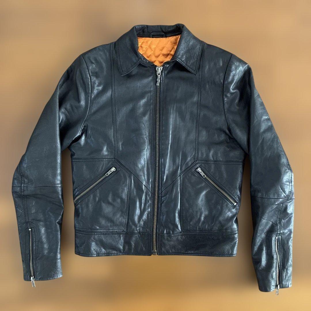 定価118,800円 ヌーディージーンズ シープレザー ライダースジャケット M