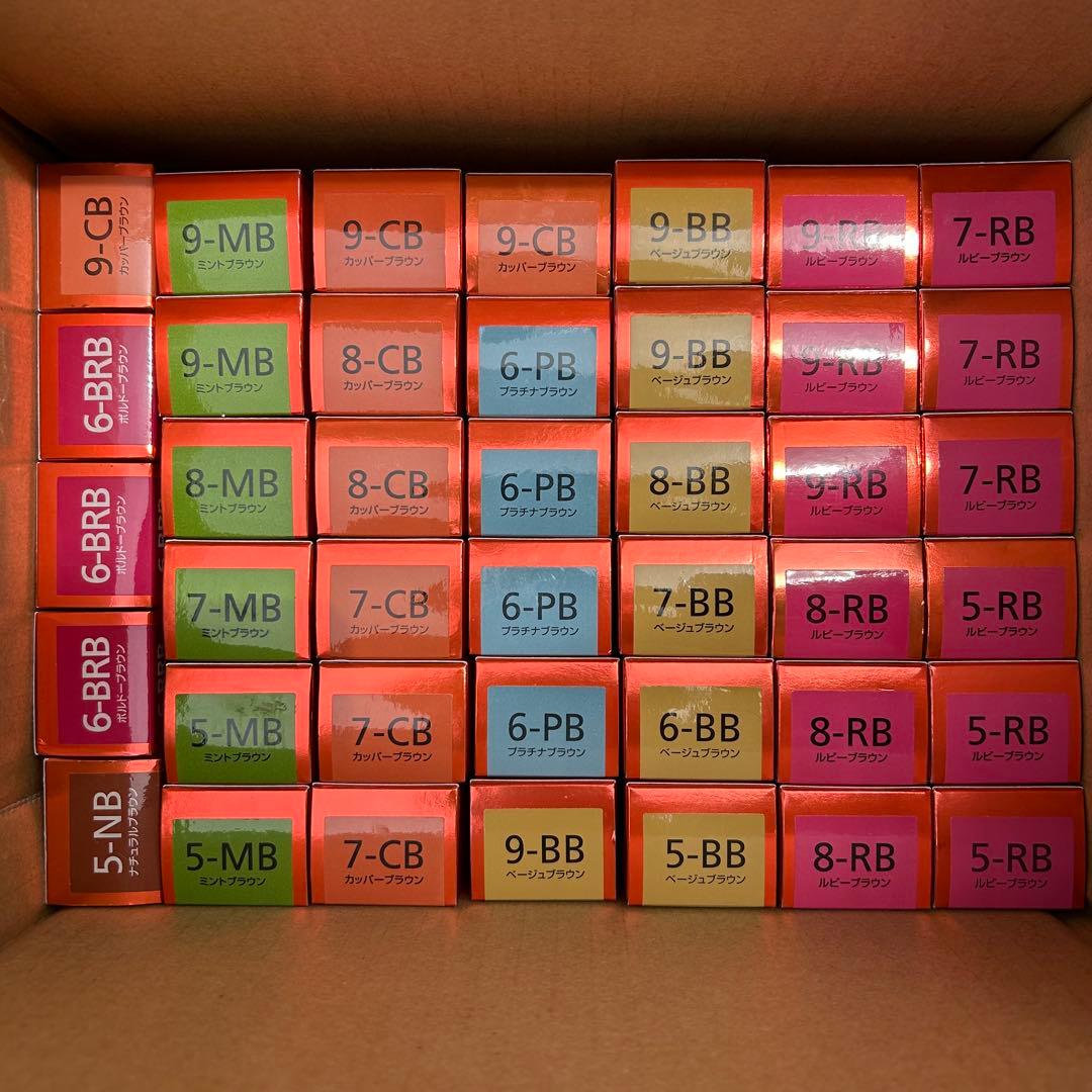 【新品・未使用】アモロス SOLITAIRE piarle カラー剤 44本