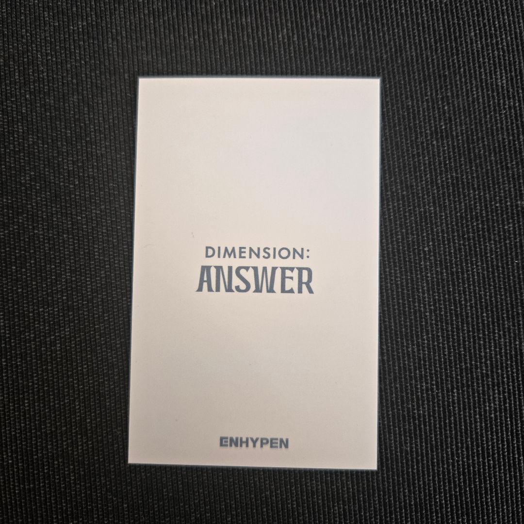 ENHYPEN ANSWER ジェイク 抽選 ラキドロ LUCKY DRAW - メルカリ