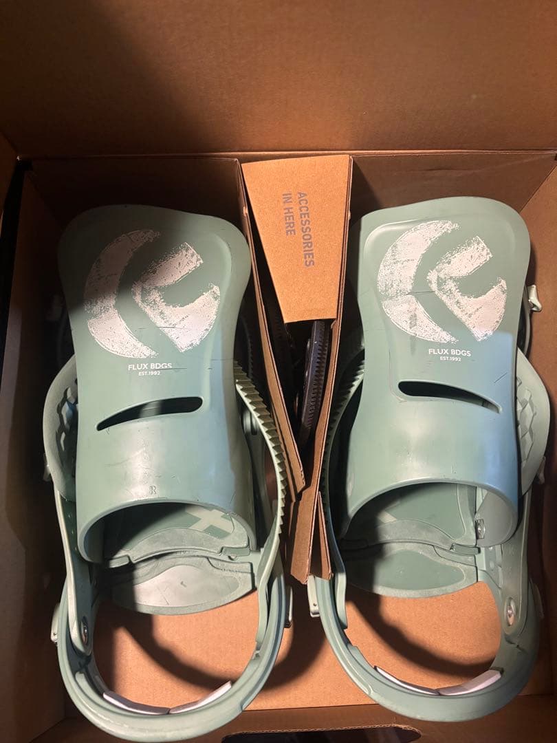 FLUX BDGS スノーボード ビンディング グリーン　S