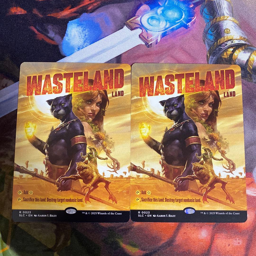 MTG 不毛の大地 2枚 secret lair wasteland