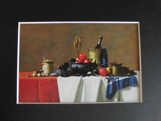 清水悦男、【午睡】、希少な額装用画集画、新品高級額 額装付、状態良好