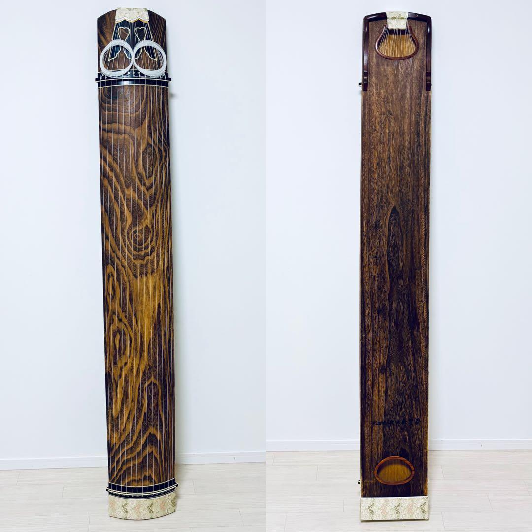 箏 13弦 すだれ彫り 和楽器 並甲 金蒔絵 上角