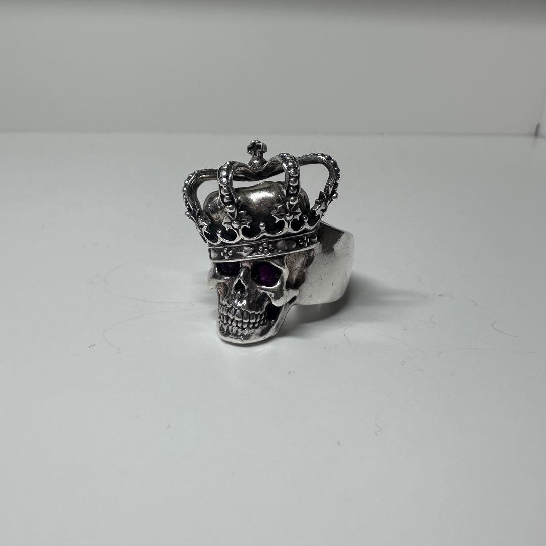 JUSTIN DAVIS】Essential クラウン スカル リング 8号