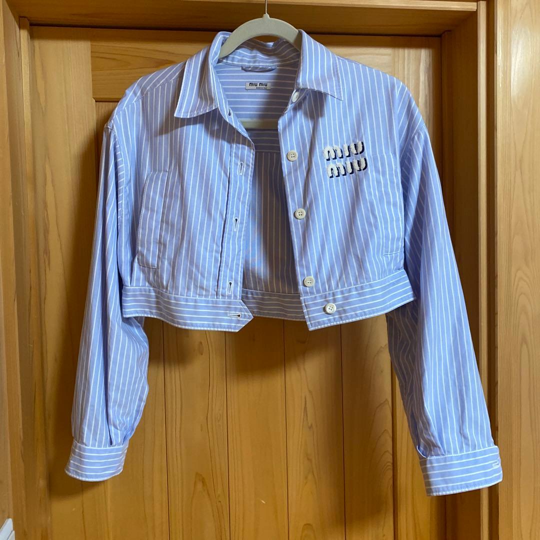miu miu クロップドシャツ サイズ38
