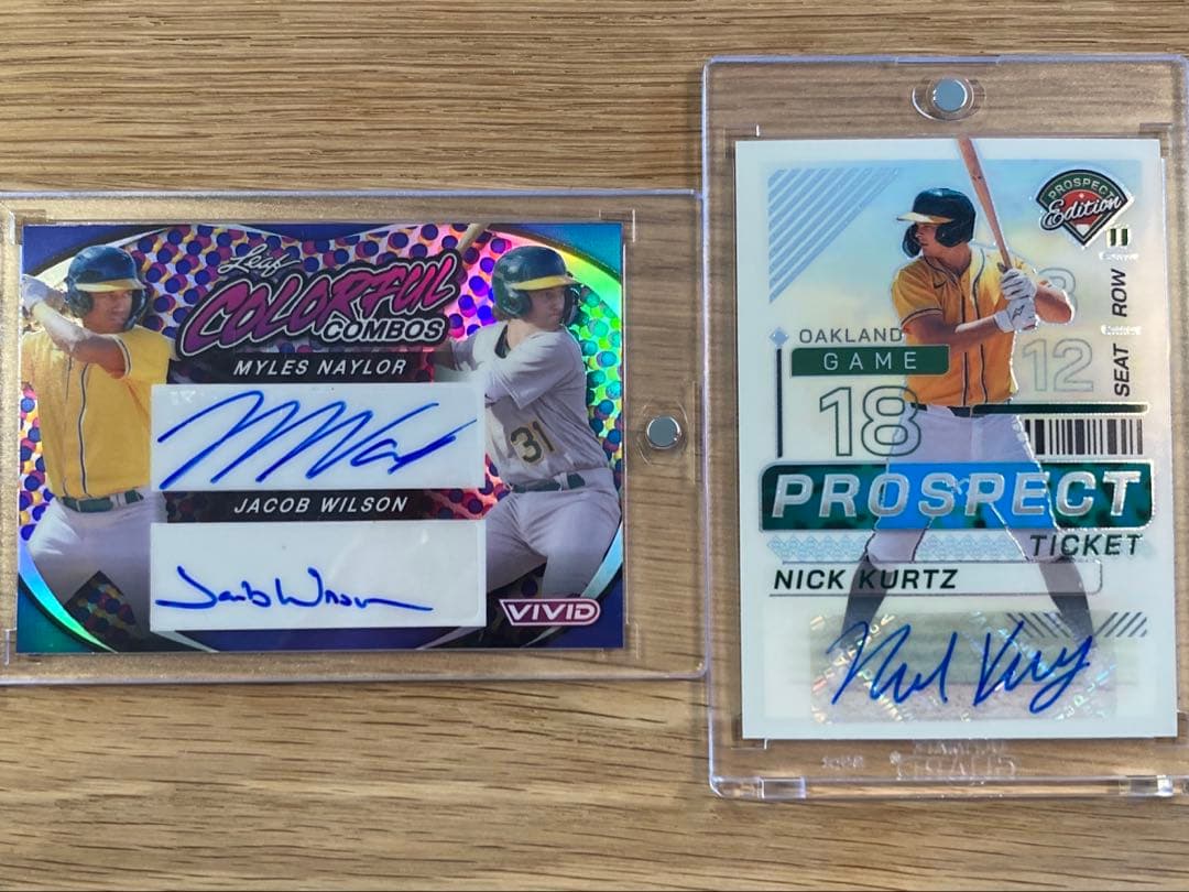 MLB 2025 若手TOP2 直筆サインカードまとめ カーツ、Jウィルソン