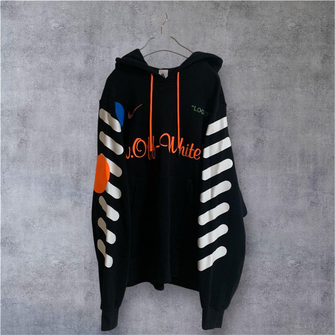 NIKE ×OFF-WHITE Football Hoodieナイキオフホワイト - メルカリ