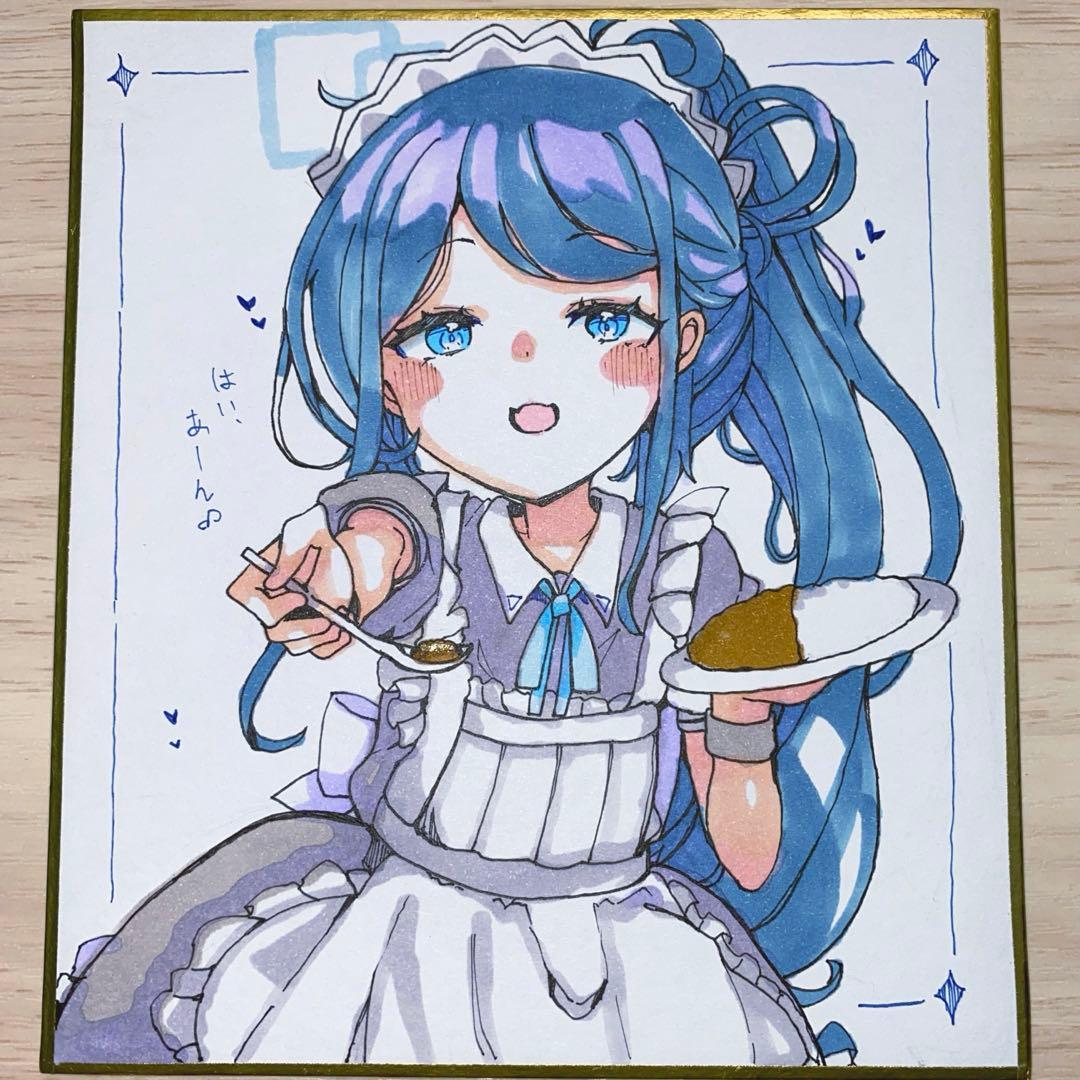 ゲ*ク様 原画色紙 メイドアリス ファンアート - メルカリ