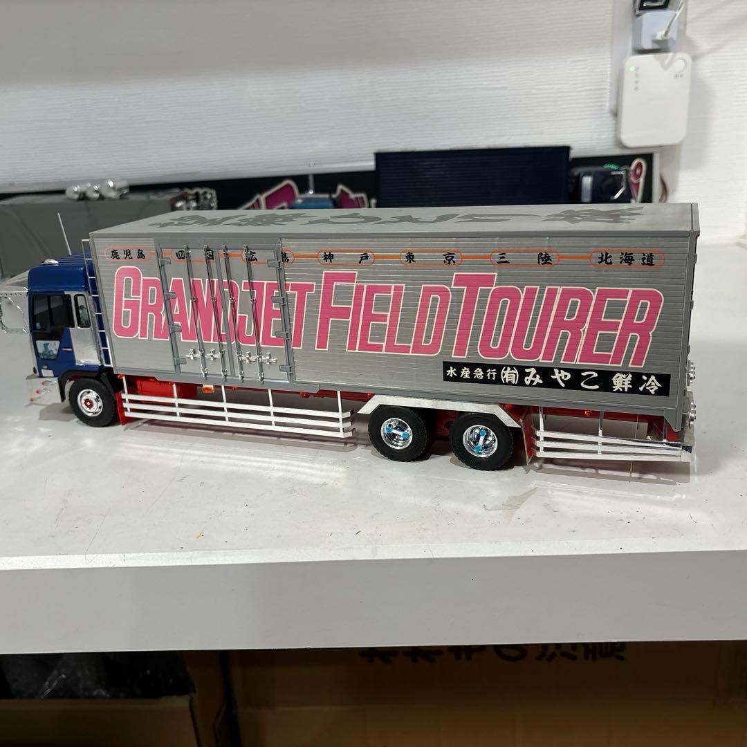 ☆デコトラプラモデルジャンク品☆プロフィア冷凍車☆みやこ鮮冷