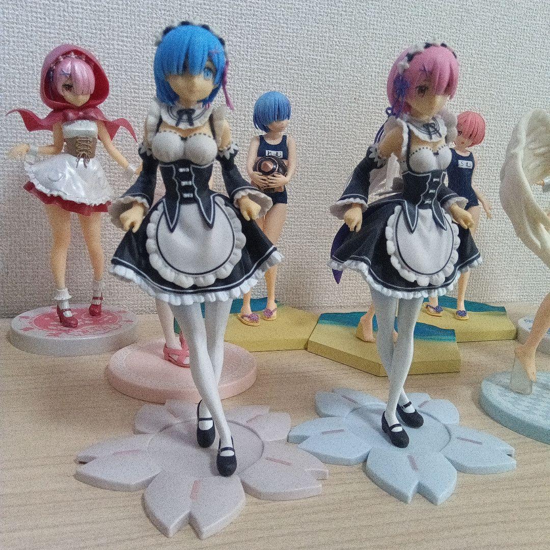 Re:ゼロ レム ラム フィギュア まとめ売り 美少女フィギュア セット
